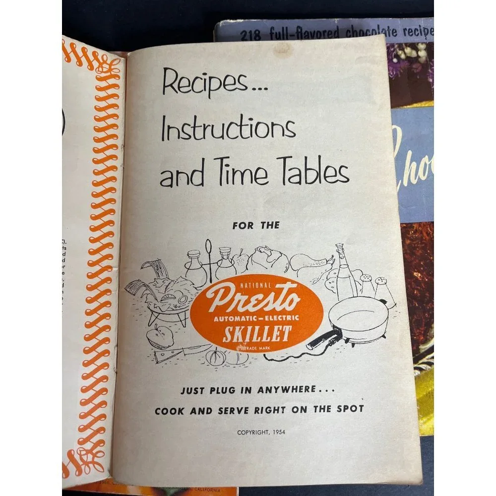 Chocolate Cookbook Presto Recipe Cooking Recipe Books Desserts Vintage